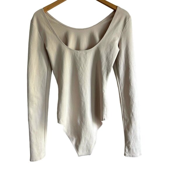 ARITZIA Wilfred Free Long Sleeve Neutral Bodysuit US M - Picture 2 of 4